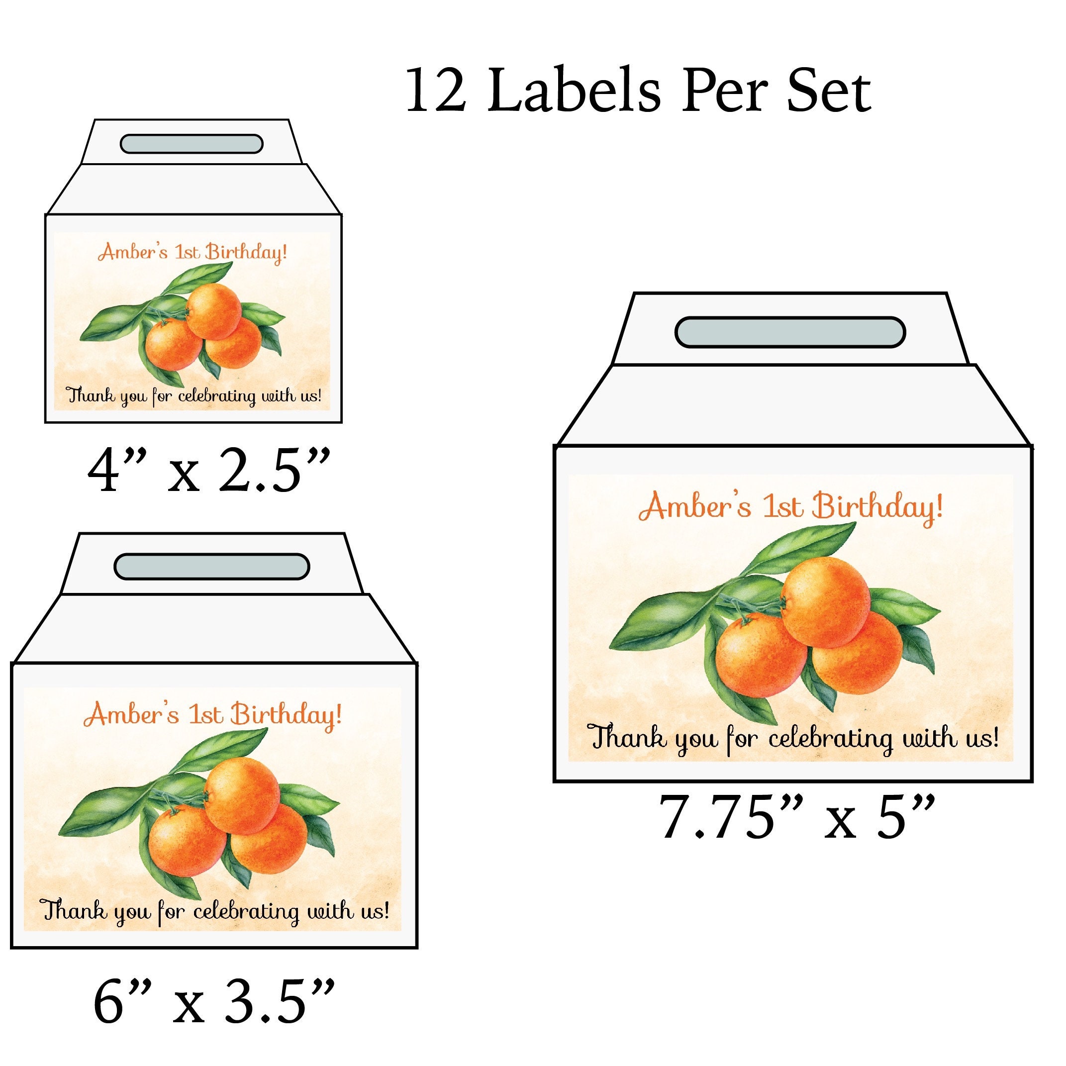 Little Cutie Clementine Orange Citrus PRINTED GLOSSY LABELS Etsy