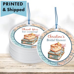 New Adventure Awaits Travel Around The World Let the adventure begin World Map GIFT TAGS Thank You Note For Party Favor Gift Bags Boxes