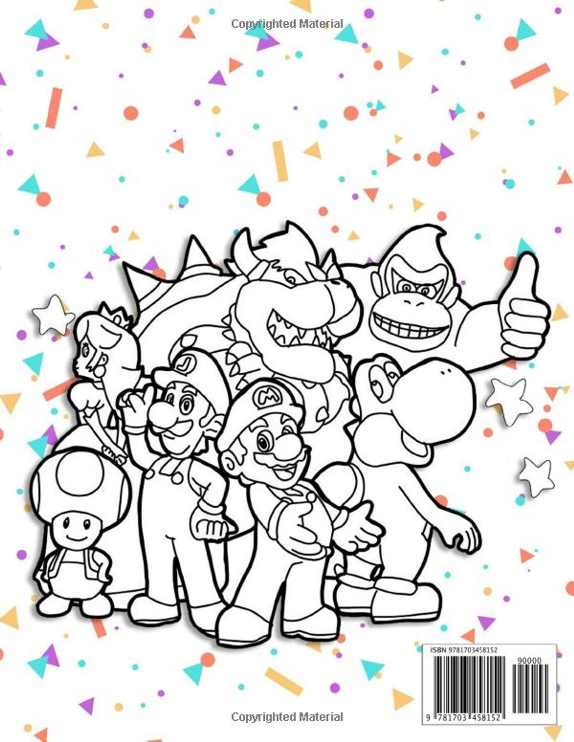 Super Mario Coloring Book 50 Illustrations Mario Brothers | Etsy