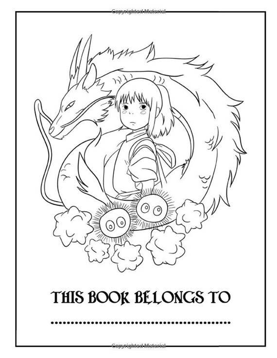 Spirited Away Coloring Pages