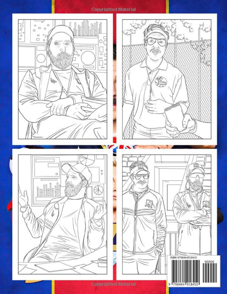 Ted Lasso Coloring Book A Captivating Activity for You to - Etsy