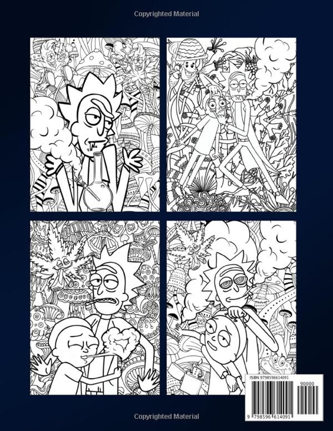 Rick And Morty Stoner Coloring Book Adults Coloring Books With | Etsy