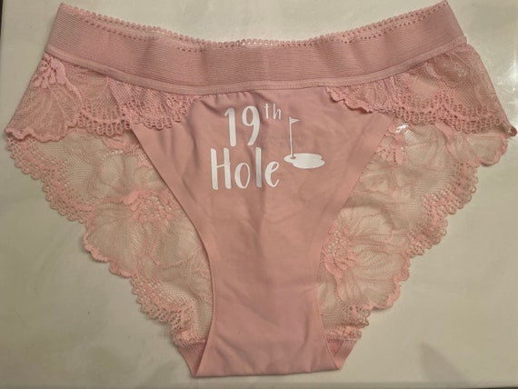 Bachelorette Underwear Golf 19th Hole Light Pink 