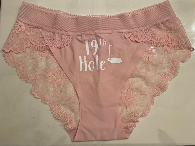 Bachelorette Underwear Golf 19th Hole Light Pink Etsy