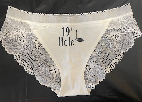 Bachelorette Underwear Golf Gift 19th Hole White 