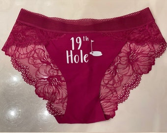 Bachelorette Underwear - Golf - 19th Hole - Burgundy