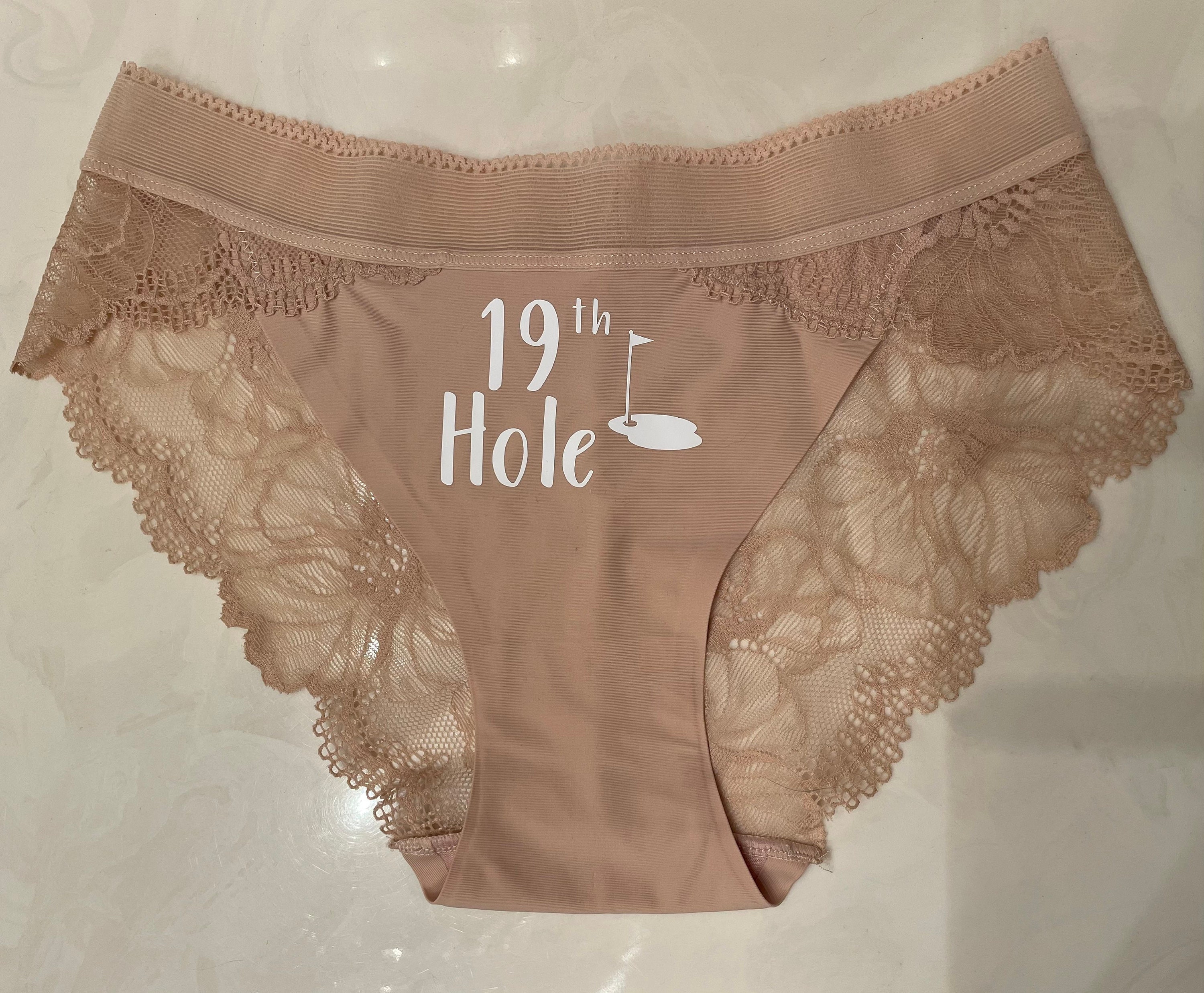 Bachelorette Underwear Golf 19th Hole Beige 