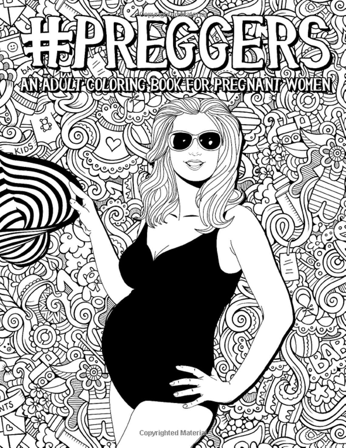 Preggers An Adult Coloring Book for Pregnant Women 50 Funny | Etsy
