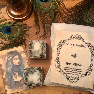 Sea Witch, Cottage Witch, Woodland Witch, Hedge Witch Soy Wax Melts, Handcrafted, Gift, Witchcraft, Vegan, Folklore, Magical image 3