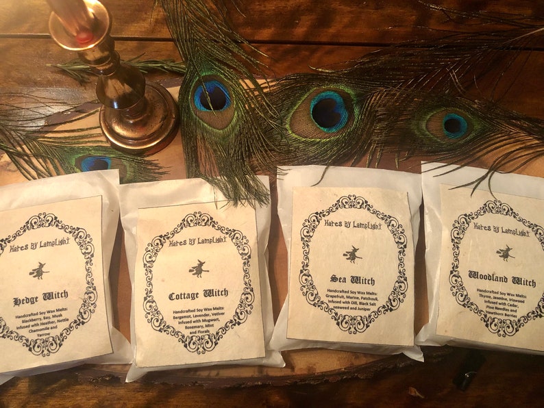 Sea Witch, Cottage Witch, Woodland Witch, Hedge Witch Soy Wax Melts, Handcrafted, Gift, Witchcraft, Vegan, Folklore, Magical image 2