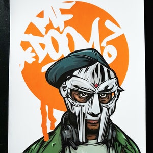 MF DOOM Hip Hop Original Art A4 Print - Etsy UK