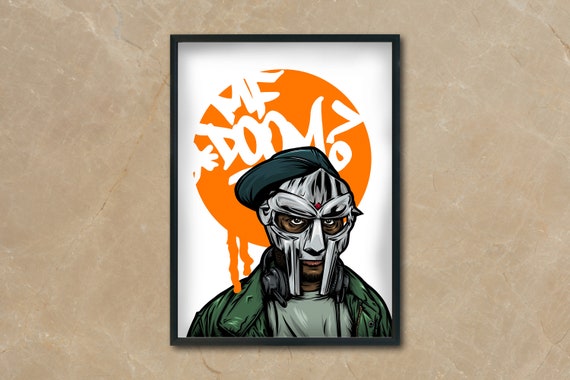 MF DOOM Hip Hop Original Art A4 Print - Etsy 日本