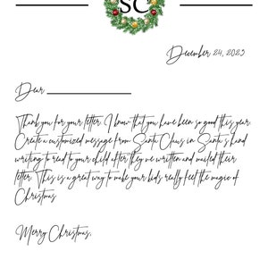 ¡Carta de Papá Noel!