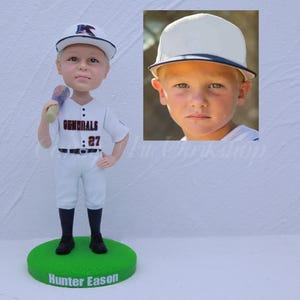 Custom Baseball Player Bobblehead, Personalized Baseball Ornament, Customized baseball lover gifts, Baseball Decor, Gifts for Kids