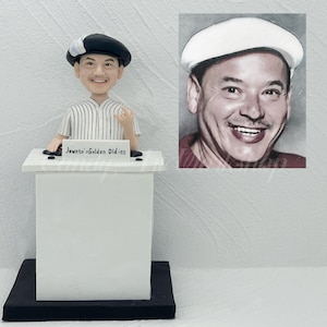 Custom DJ Bobblehead, DJ Anniversary Gift, DJ Partry Cake Topper, Personalized Happy Birthday Gift For Him, Funny Musical Gift For Boss