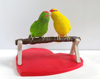 Custom Bird Figure, Personalized Love Birdie Ornament and Gifts, Custom Animal Pet Figurine, Jay, Fowl, Parrot Art Statue, Sculpture
