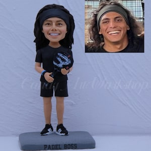 Custom Bobblehead For Padel Boss, Custom Birthday Gift For Tennis Lover, Custom Tennis Gift For Man, Sports Gift For Son, Brother, Dad