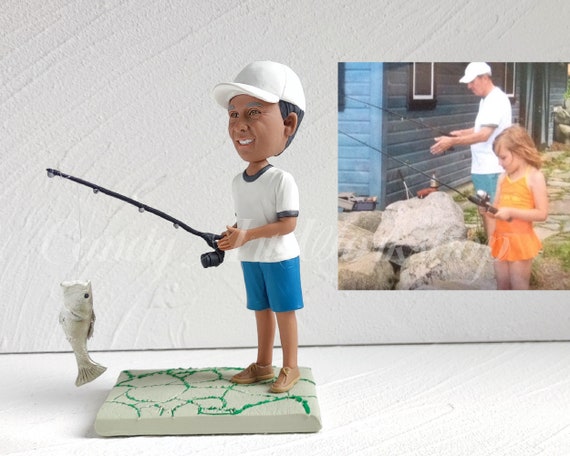 Custom Fly Fishing Gifts, Personalized Fishing Mockup, Fishing Gnome,  Fishing Retirement Ornament, Trout Fishing Figure, Statue, Scuplture 