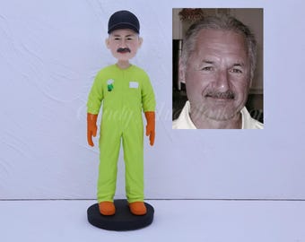 Custom Employee Bobbleheads, Personalized 10 Year Work Anniversary Gift For A Boss,  Business Anniversary Present, 5th Work Anniversary Gift