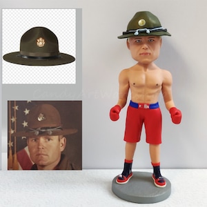 Boxer Bobblehead Custom, Personalized Anniversary Gift for Husband | Dad | Boyfriend | Boxing Coach, Super Dad, Awesome Gift for Him
