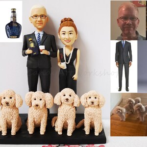 Kundenspezifisches Geschenk für Mutter, kundenspezifische Bobblehead-Haustier-Abbildung, Muttertagsgeschenk für Hundemutter und -vater, Haustier-Erinnerung, Trauerfall und Gedenkstätte