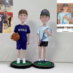 Custom Bobble Head For Kids, Personalized Boy Bobbleheads, Customized Son&#39;s Figure, Birthday Gift For Grandson, Motivation Gift For Him
