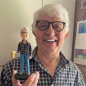 Custom Man Bobbleheads, Personalized Birthday Cake Topper For Dad, Romantic Anniversary Gift For Husband, Custom Dashboard Bobblehead