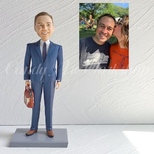 Businessman Bobblehead Custom, Best Boss Gift, Gift For Promotion and Congrats, Wedding Anniversary Gifts, Dad’s Day gift, Gift For Him