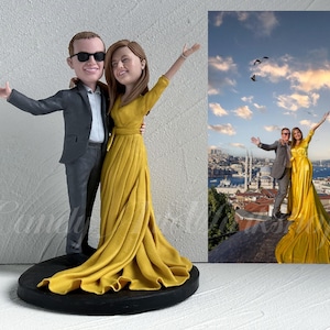 Custom Wedding Cake Topper Bride And Groom, Personalized Statue Figurine For Wedding, Fireman Wedding Cake Topper, Custom Bridal Shower Gift