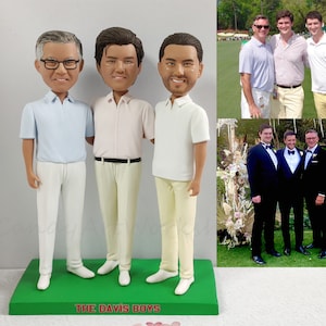 Custom Man Bobble head, Personalized Birthday Bobblehead For Dad, Brother Customized,Family Reunion Gifts, Custom Family Guy Bobbleheads