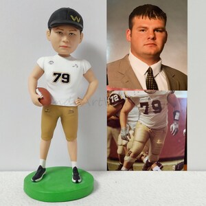Rugby Player Custom Bobble head  ,Personalized Bobblehead Football Decor, Suprise Birthday Gifts For Husband, Kids, Boyfriend Bobblehead