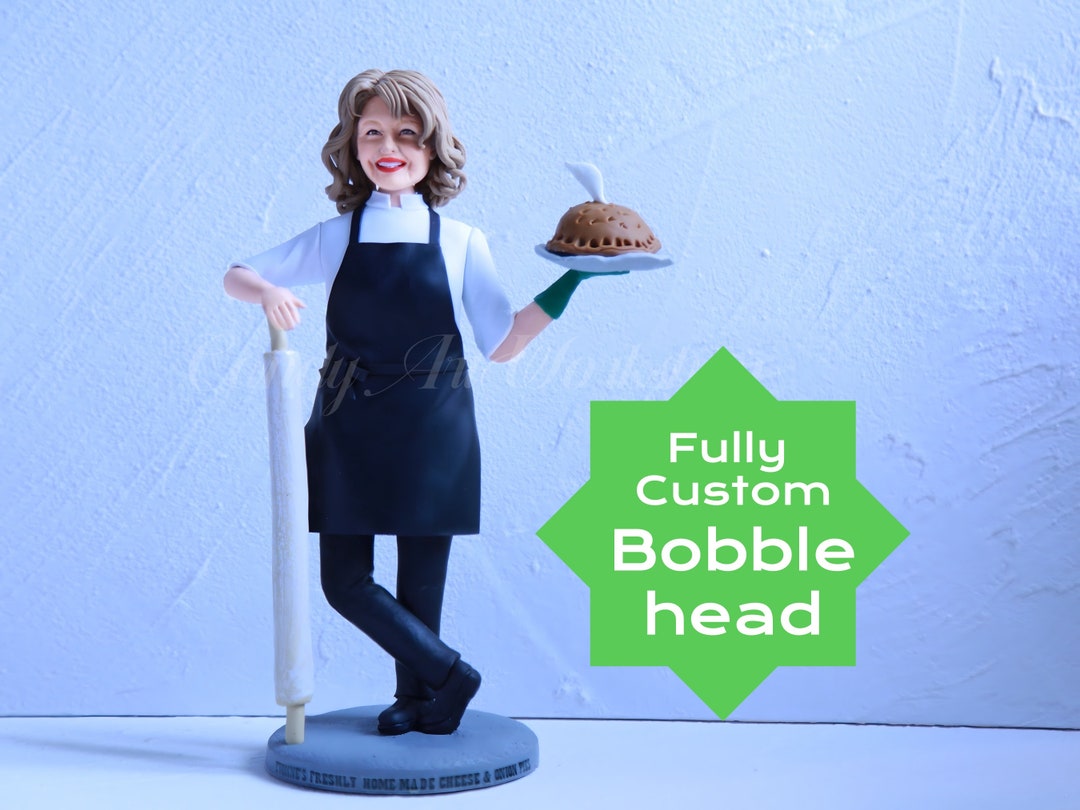 Female Chef Bobblehead - Culinary Artist Cook Figurine