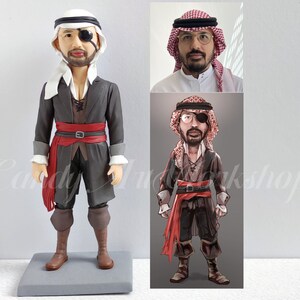 Arabic Cake Topper Custom, Personalized Arabic Wedding Favor, Wedding Sign Arabic, Customized Birthday Bobblehead Gifts For Arabic Friends