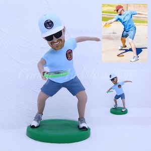 Custom Frisbee Bobblehead For Husband, Personalized Sports Bobble Head For Boyfriend, Custom Birthday Gift For Boyfriend, Dad Christmas Gift
