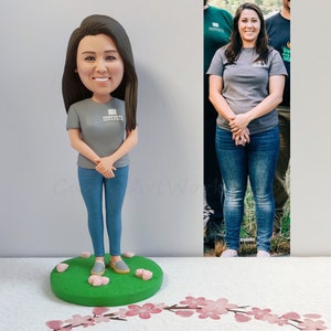 Girl Bobblehead Custom, Personalized Woman Bobblehead , Valentine's Day or Brithday Gift for Wife, Girlfriend, Bulk Gifts Soul Sister Gifts