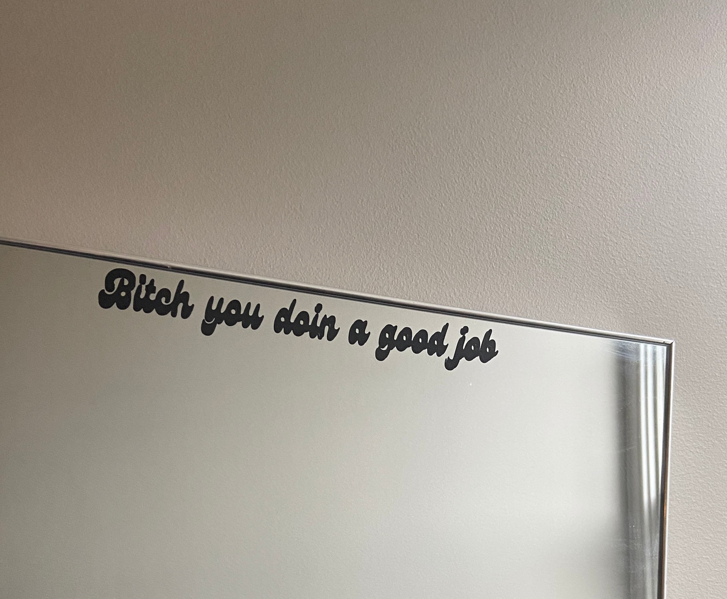 Positives Zitat Spiegel Aufkleber Etsy