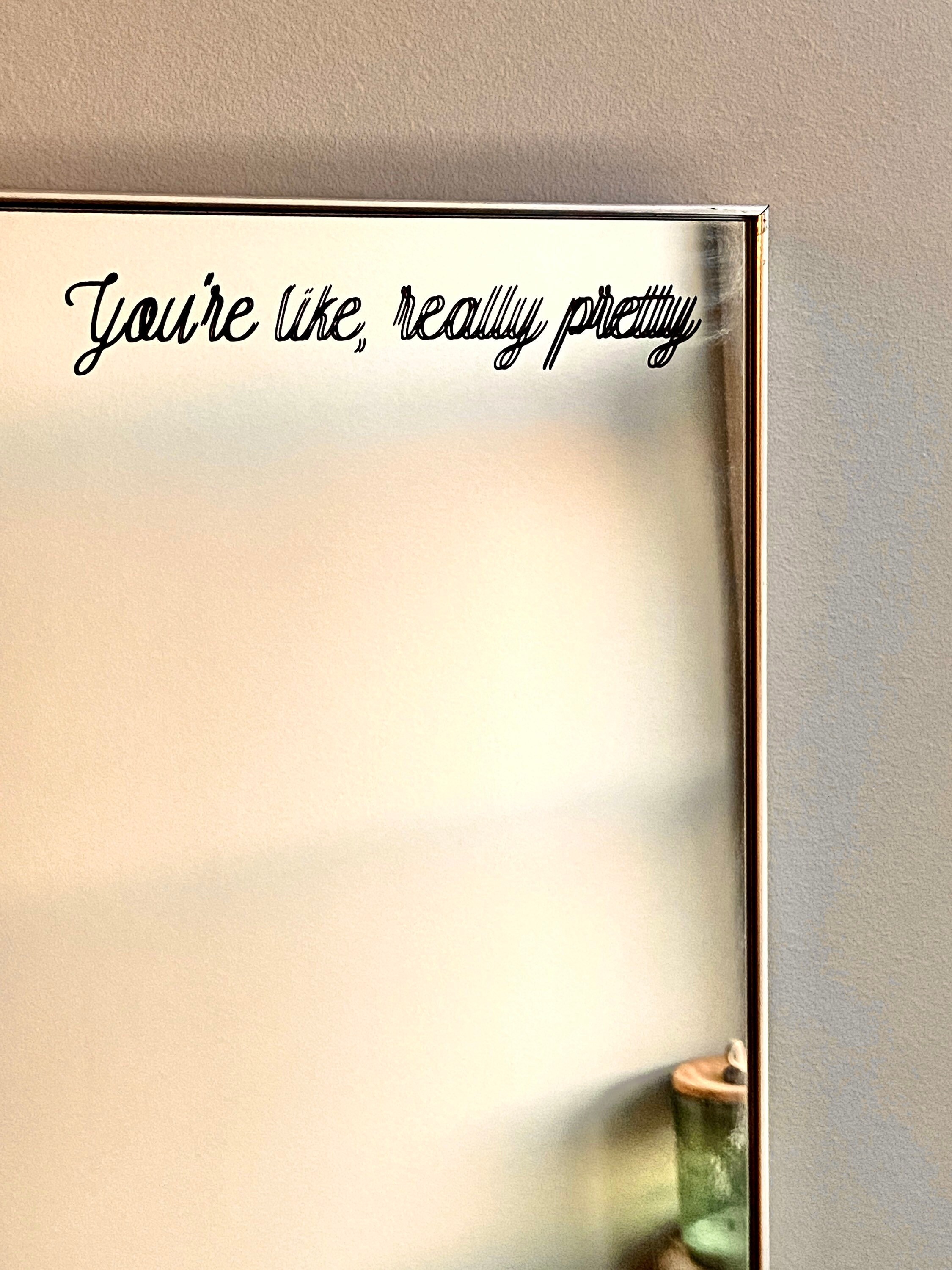 Positives Zitat Spiegel Aufkleber Etsy