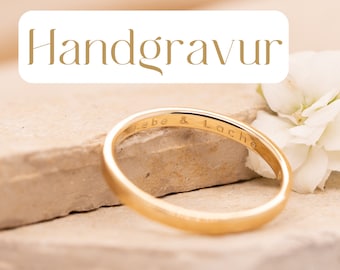 Gravur von Hand für Ring Kette Schmuck Gravieren Namesgravur individuell Personalisiert Ringgravur Datum gravieren Handgravur Goldschmiede