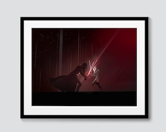 Twilight of the Apprentice - Rebels - Darth Vader and Ahsoka - Star Wars minimalist print - room decor
