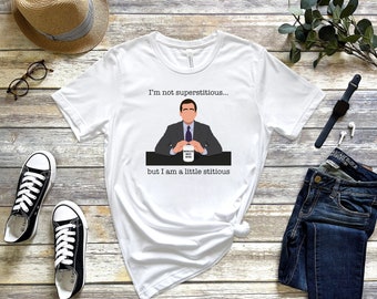 Little Stitious Office Tee | Michael Scott | The Office | PrintsbyPorkins