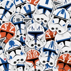 501st Clone Trooper Stickers | Star Wars Vinyl Stickers | Rex | Echo | Fives | Jesse | Hardcase | 332nd | Star Wars Gifts | PrintsbyPorkins