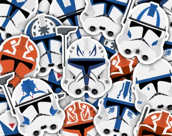 501st Clone Trooper Aufkleber | Star Wars Vinyl Aufkleber | Rex | Anklang | Fünfer | Franz | Gebundene Tasche | 332.| Star Wars Geschenke | PrintsbyPorkins