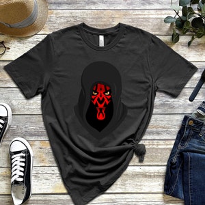 Hooded Darth Maul Tee | Star Wars Shirt  | Minimalist Gradient  | Star Wars Gifts | PrintsbyPorkins