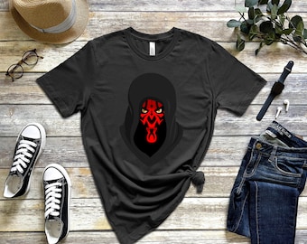 Hooded Darth Maul Tee | Star Wars Shirt  | Minimalist Gradient  | Star Wars Gifts | PrintsbyPorkins