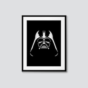 Darth Vader Helmet - Star Wars minimalist print - room decor