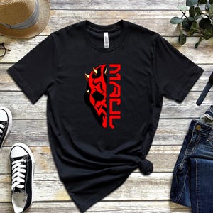 Darth Maul Name Tee | Star Wars Shirt | Star Wars Gifts | PrintsbyPorkins