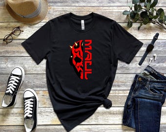 Darth Maul Name Tee | Star Wars Shirt | Star Wars Gifts | PrintsbyPorkins