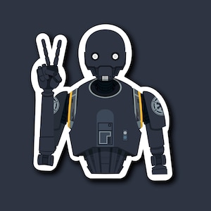 K2SO Vinyl Sticker | Andor | Star Wars Stickers | PrintsbyPorkins