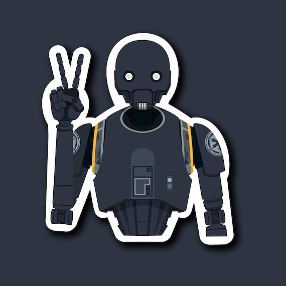 K2SO Vinyl Sticker | Andor | Star Wars Stickers | PrintsbyPorkins