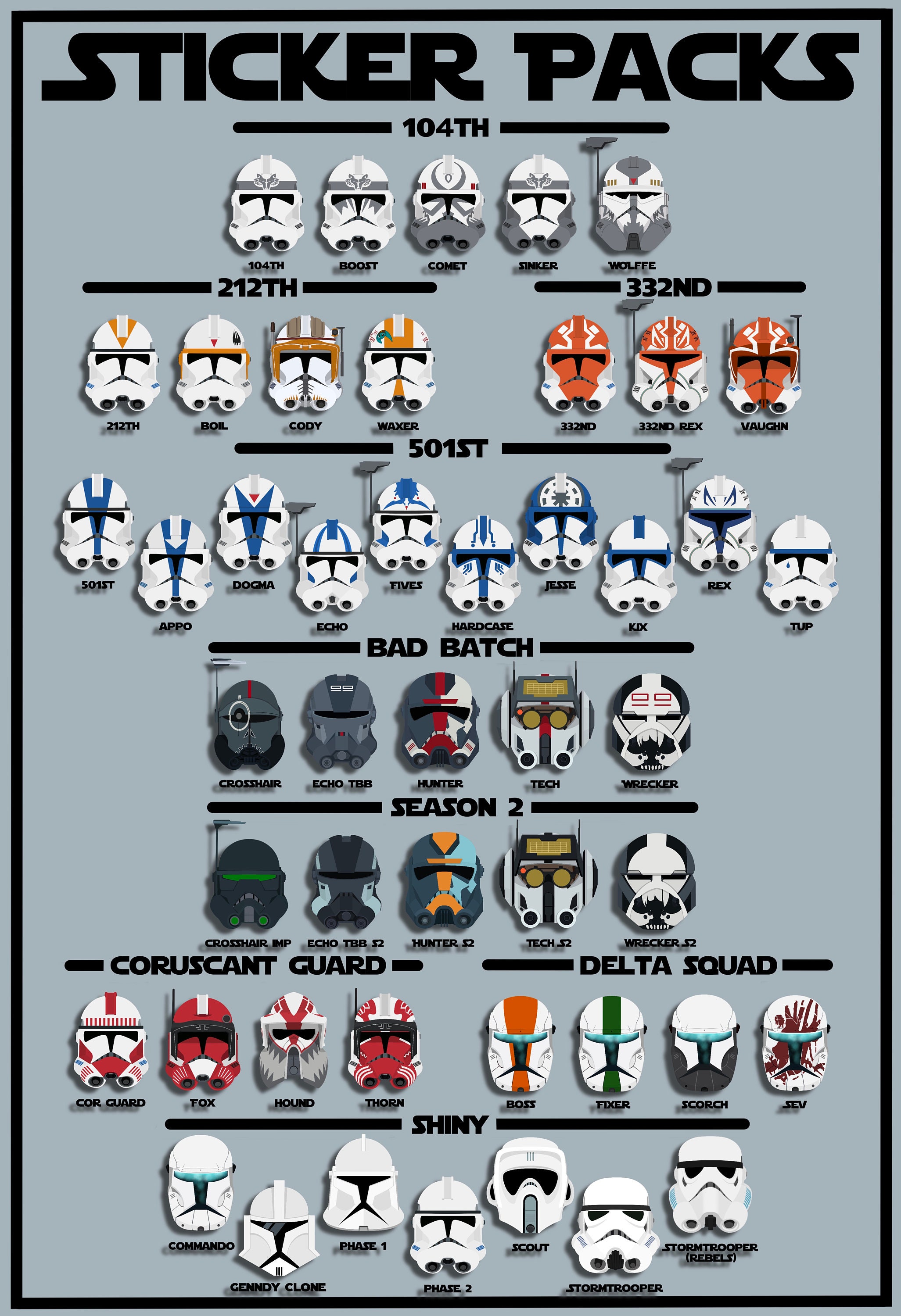 スター・ウォーズ トルーパーステッカー | スター・ウォーズ ビニール